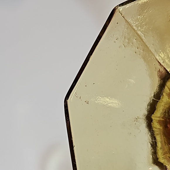 S/6 Vintage Retro Merry Mixture Jewel Tone Red Green Gold Glass Water Goblets - Picture 14 of 16